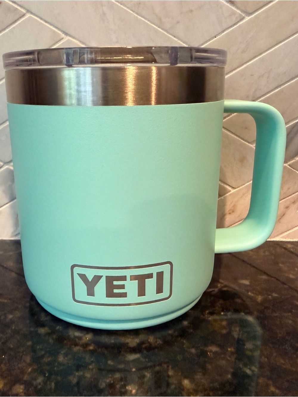 Yeti Seafoam Insulated Mug with Handle
